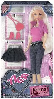 Игровой набор с куклой ToysLab Ася Джинсовая коллекция 1