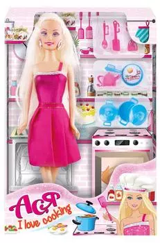 Игровой набор с куклой Toyslab Ася Я люблю готовить