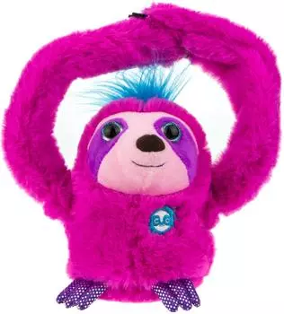 Игрушка 1Toy Ленивиц плюшевый интерактивный повторюшка Розовый