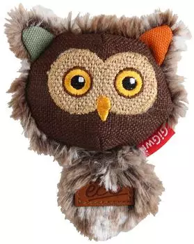 Игрушка для кошек GiGwi Catch&amp;Scratch Eco Сова интерактивная 11см