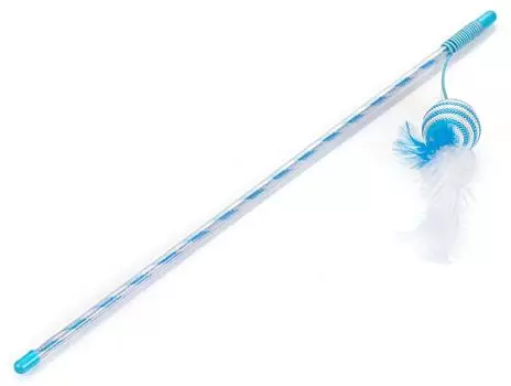 Игрушка для кошек Lilli Pet Удочка Ball With Feather 46см