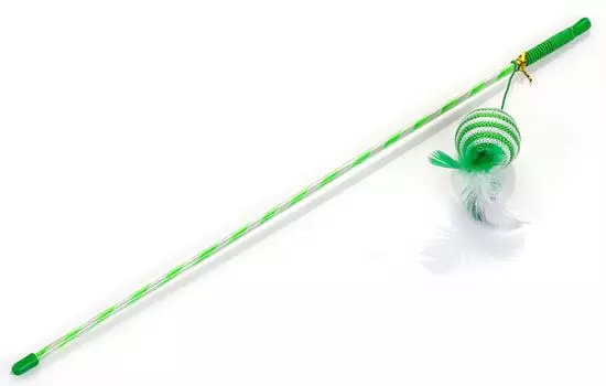 Игрушка для кошек Lilli Pet Удочка Ball With Feather 46см