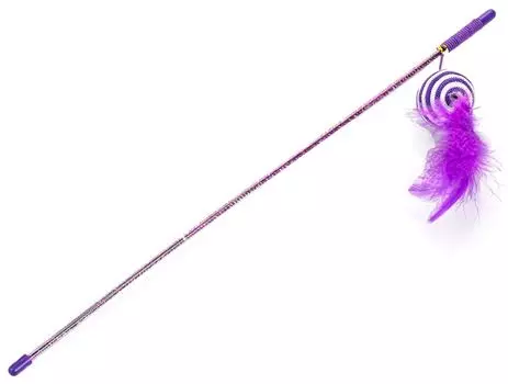 Игрушка для кошек Lilli Pet Удочка Ball With Feather 46см