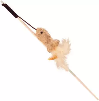 Игрушка для кошек Triol Дразнилка Рыбка из натуральных материалов