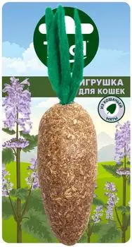Игрушка для кошек Triol Морковка из кошачьей мяты 5*9см