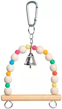 Игрушка для птиц Triol Качели с колокольчиком 21*12см