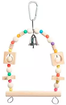 Игрушка для птиц Triol Качели с колокольчиком 27*15см