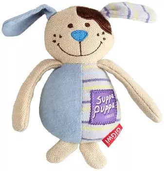 Игрушка для собак GiGwi Suppa Puppa Собачка с пищалкой 17см