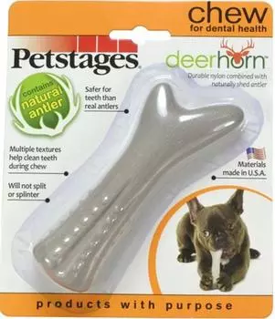 Игрушка для собак Petstages Deerhorn маленькая с оленьими рогами 12см