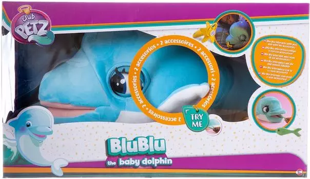 Игрушка интерактивная IMC Toys Club Petz Дельфин BluBlu со звуковыми эффектами