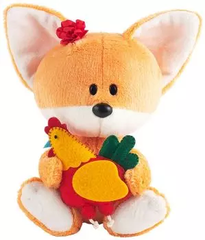 Игрушка мягкая Budi Basa Лисичка Лика с курочкой