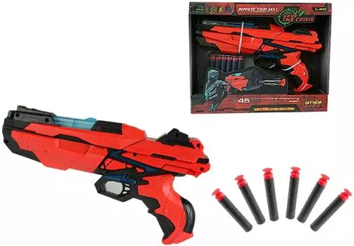 Игрушка Qunxing Toys Бластер 6-зарядный