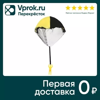 Игрушка запускалка Игроленд в виде парашютиста в ассортименте