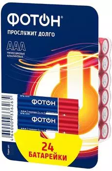 Элемент питания Фотон LR03 PB24 24шт