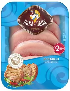 Эскалоп индейки Пава-Пава 600г - Vprok.ru Перекрёсток