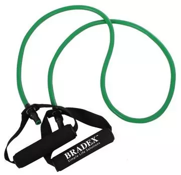 Эспандер трубчатый Bradex с ручками зеленый нагрузка до 11кг