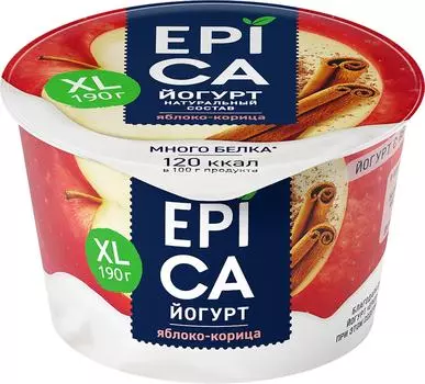 Йогурт Epica Яблоко-корица 4.8% 190г