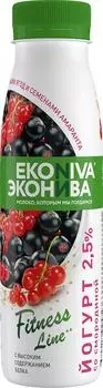 Йогурт питьевой ЭкоНива Смородина-Семена амаранта 2.5% 300г