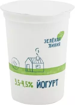 Йогурт Маркет Зеленая линия 3.5-4.5% 500г