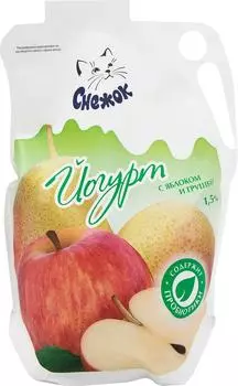 Йогурт питьевой Снежок Груша и яблоко 1.5% 900г