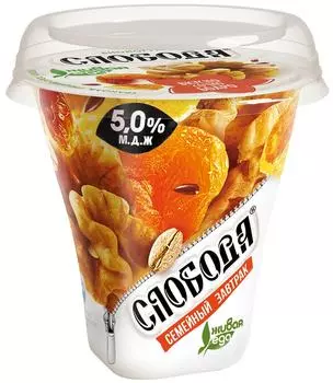 Йогурт Слобода Гранола и изюм 5% 250г
