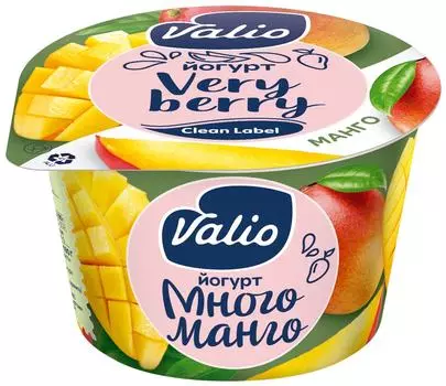 Йогурт Valio с манго 2.6% 180г