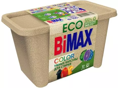Капсулы для стирки BiMAX Эко Color 12штс доставкой!