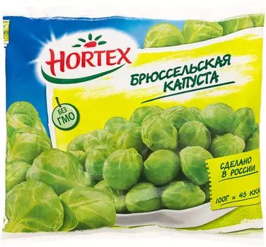 Капуста брюссельская Hortex быстрозамороженная 400г