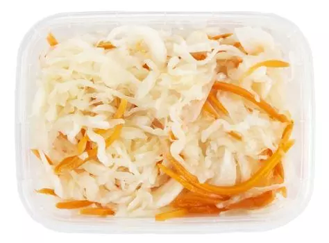 Капуста квашеная Зеленая Линия шинкованная с морковью 300г