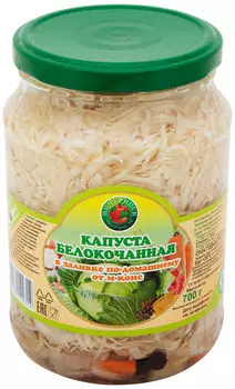 Капуста М-Конс белокочанная в заливке по-домашнему 700г