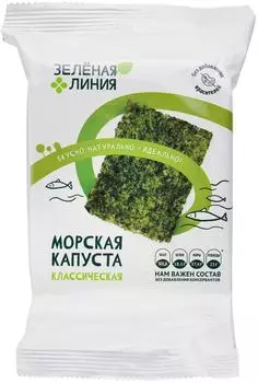 Капуста морская Зеленая Линия хрустящая классическая 10г