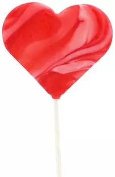 Карамель Pirat Marmelad фигурная цветная на палочке Сердце Красное 50г