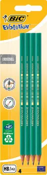 Карандаш Bic Evolution HB 4шт