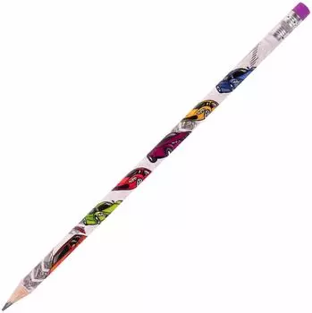 Карандаш Юнландия Машинки с ластиком HB