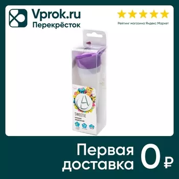 Карандаш кондитерский Apollo Sweetie с тремя насадками фиолетовый