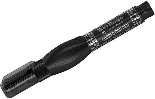 Карандаш корректирующий Berlingo Double Black металлический наконечник 0.8мл