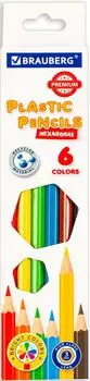 Карандаши цветные Brauberg Premium 6 цветов