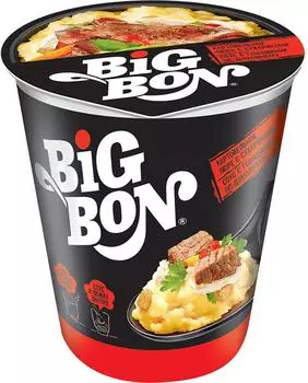 Картофельное пюре Big Bon с сухариками и соусом говядина по-домашнему 60г