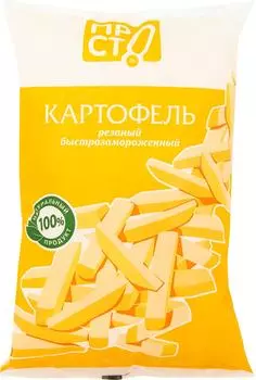 Картофель ПРОСТО резаный быстрозамороженный 900г