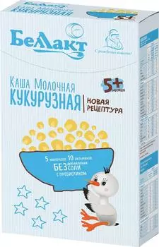 Каша Беллакт кукурузная зерно-молочная с пребиотиком 200г