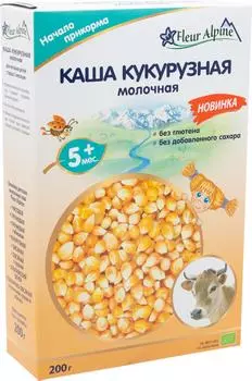 Каша Fleur Alpine Кукурузная молочная с 5 месяцев 200г