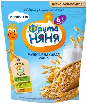 Каша ФрутоНяня Мультизлаковая с 6 месяцев 200г