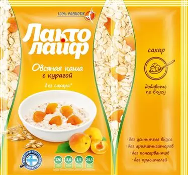 Каша Matti Лактолайф С курагой 40г