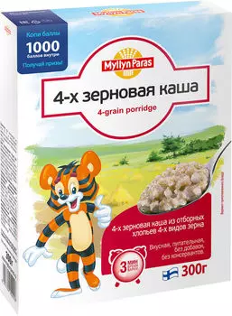 Каша Myllyn Paras 4-х зерновая 300г. Доставим до двери!