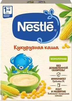 Каша Nestle Кукурузная безмолочная 200г