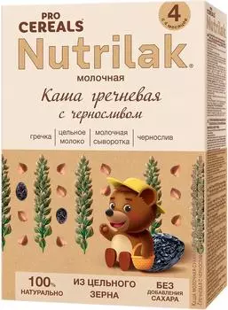 Каша Nutrilak Premium procereals Гречневая с черносливом 200г