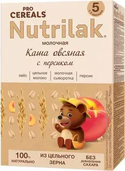 Каша Nutrilak Premium procereals Овсяная с персиком 200г