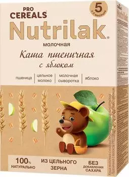 Каша Nutrilak Premium procereals Пшеничная с яблоком 200г