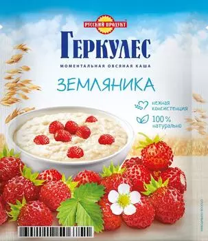 Каша Русский продукт Геркулес овсяная с земляникой 35г
