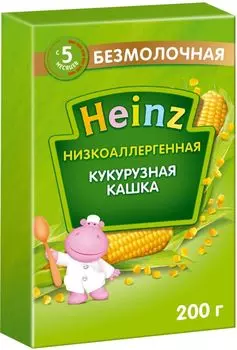 Кашка Heinz Кукурузная низкоаллергенная 200г